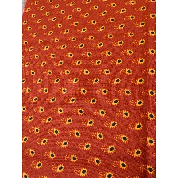 Jo Morton Andover Fabric Sunflower Print Rust Cotton 10"x36" Quilting & Crafting - Picture 3 of 6